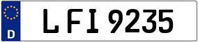 Trailer License Plate